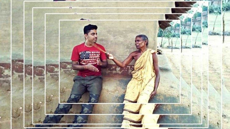 विशाल नामक युवा जो भारत में गरीबों की मदद करता है।