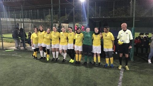 L’esordio della squadra femminile di calcio vaticana
