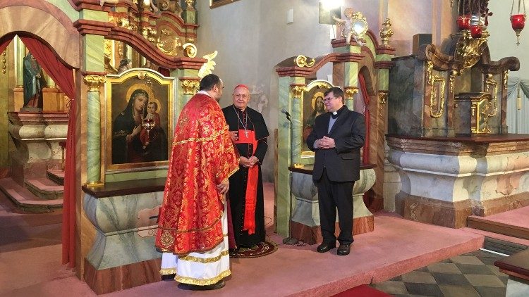 Návšteva prefekta Kongregácie pre východné cirkvi kardinála Leonarda Sandriho v Prahe (7. apr. 2019)