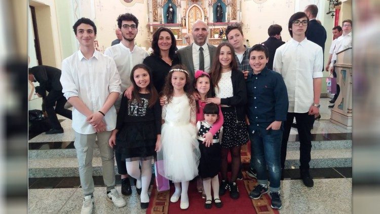 Família italiana de missionários na Romênia
