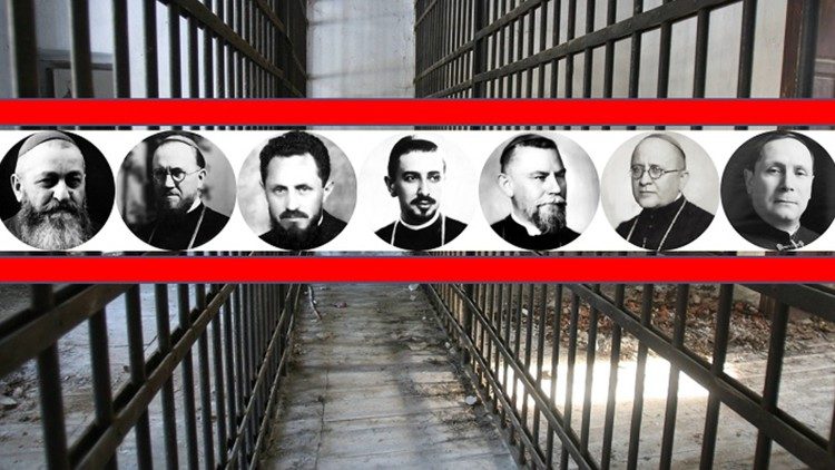 Rumunijos kankiniai: šeši pal. vyskupai ir kardinolas pal. Julius Hossu