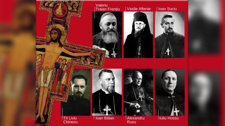 I 7 vescovi greco-cattolici martiri che verranno beatificati a Blaj durante il viaggio apostolico in Romania di Papa Francesco 
