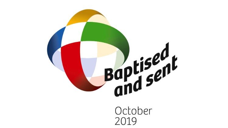 2019.05.28 Logo. Extraordinary Missionary Month. Mese missionario straordinario