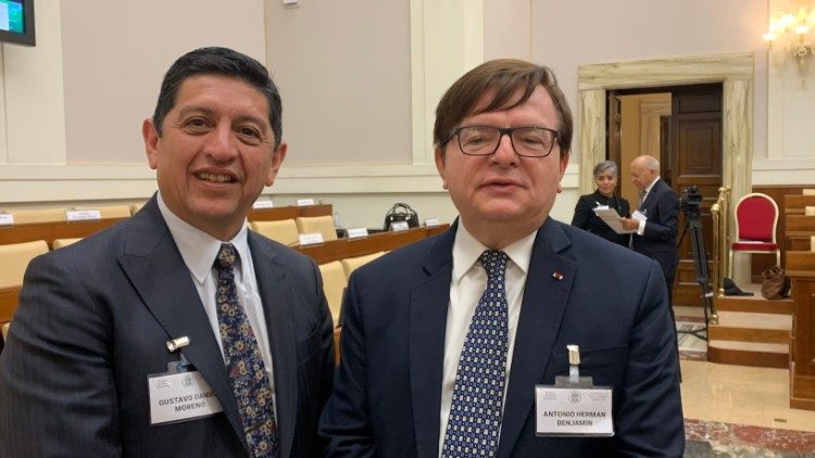 Daniel Moreno, asesor tutelar del poder Judicial de Buenos Aires y Eugenio Jiménez Rolón, presidente de la Corte Suprema De Justicia de Paraguay