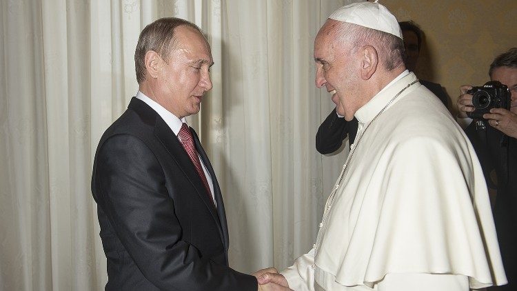 2015.06.10 Papa francesco incontra Vladimir Putin, Presidente della Federazione Russa 