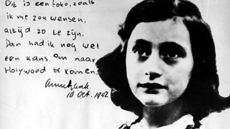 Anne Frank, la giovane ebrea tedesca, morta in campo di concentramento