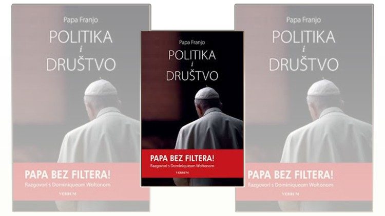 Naslovnica knjige pape Franje "Politika i društvo"