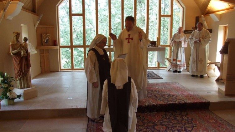 Sister Morgane takes the religious habit