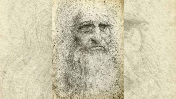 Léonard de Vinci, autoportrait, 1512. 