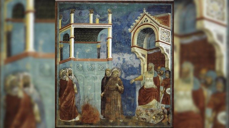 Der hl. Franz in Ägypten: Fresko von Giotto