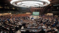 Plenary chamber of the Council of Europe's Palace of Europe.JPG