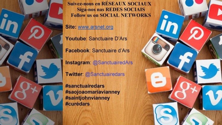 Redes sociais do Santuário d'Ars