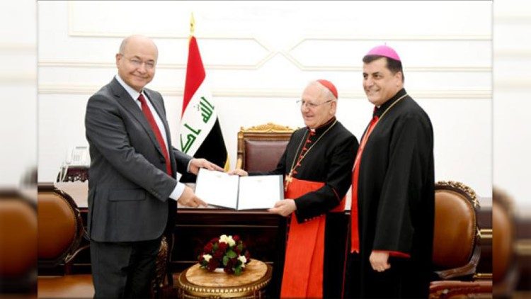 Presidente do Iraque entrega ao patriarca Sako convite oficial para o Papa Francisco visitar o país