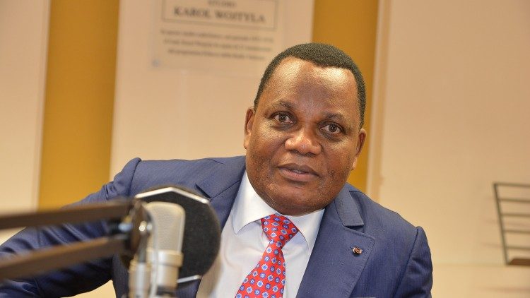 Jean-Claude Gakosso, Außenminister von Kongo-Brazzaville, am 2. Juli 2019 im Radio-Vatikan-Studio