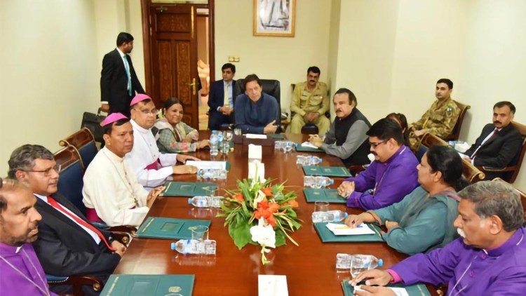 A püspöki delegáció találkozik a pakisztáni miniszterelnökkel