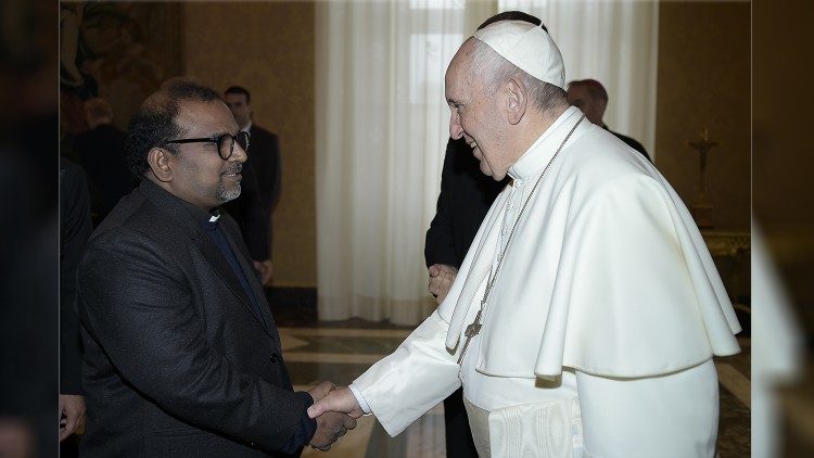 Bishop elect of Srikakulam Andhra Pradesh, in Vatican in May 2019.