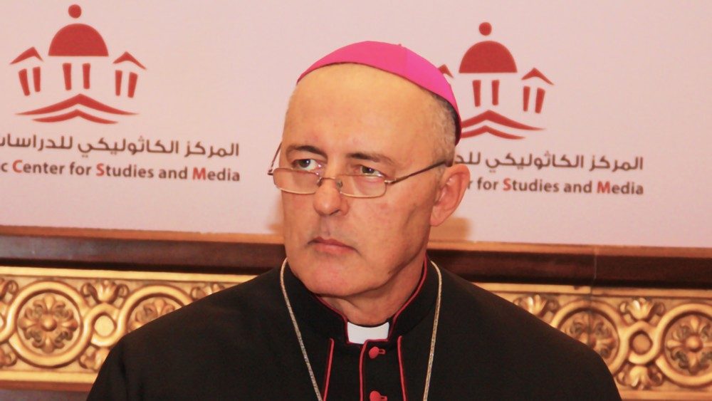 Nadškof Giorgio Lingua, apostolski nuncij na Hrvaškem.