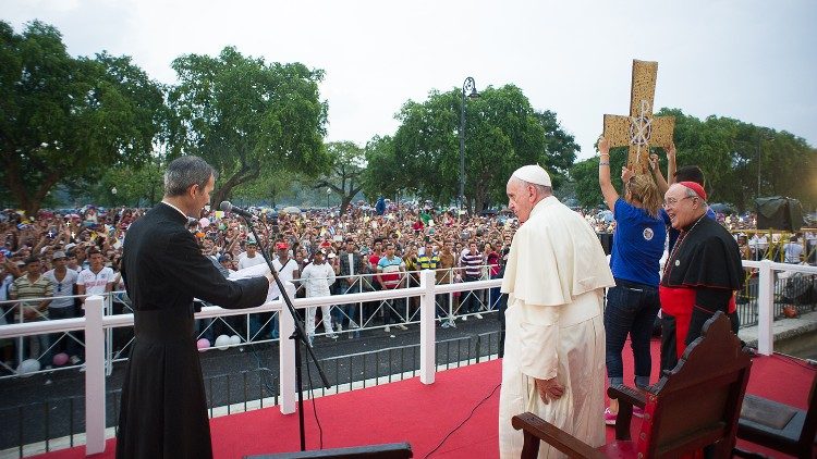 Папата Фрањо со младите во Куба (2015)