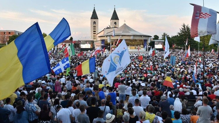 Festival juvenil en Medjugorje, Bosnia y Herzegovina.
