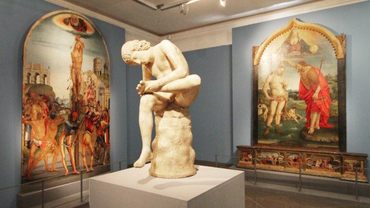 L'allestimento della mostra"Luca Signorelli e Roma. Oblio e riscoperte" ai Musei Capitolini
