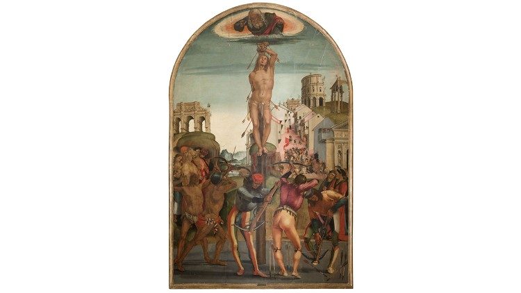 Luca Signorelli, Martirio di san Sebastiano, 1498 ca., olio su tavola, Città di Castello (Perugia), Pinacoteca Comunale