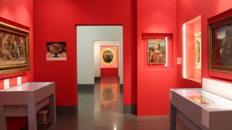 L'allestimento della mostra"Luca Signorelli e Roma. Oblio e riscoperte" ai Musei Capitolini