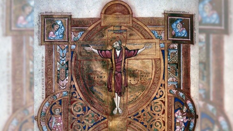 Povišanje Svetega križa, kodeks Uta iz 11. stoletja.
