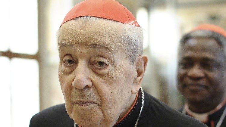 Kardinal Achille Silvestrini im Jahr 2013