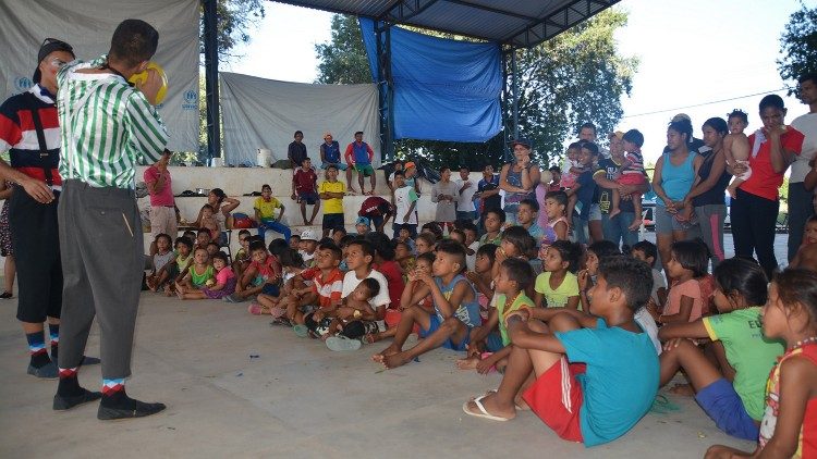 Imigrantes venezuelanos acolhidos pela Igreja de Roraima, Brasil  (Missionários da Consolata)