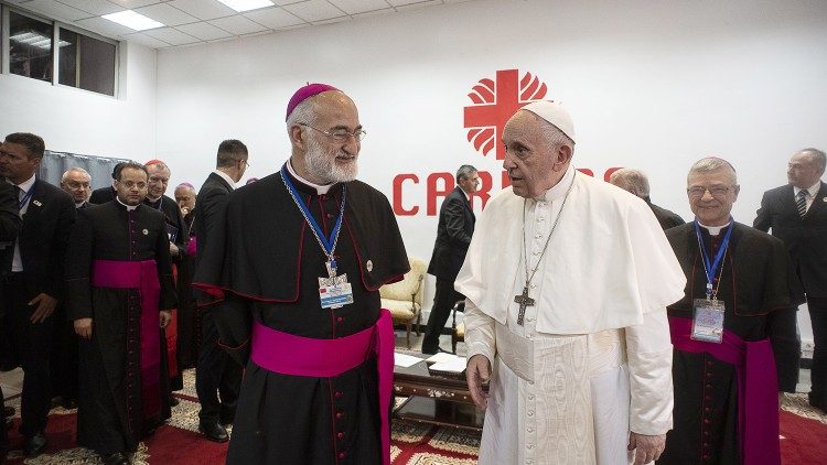 2019.09.02   Mons. Cristóbal López Romero, sdb, con Papa Francesco