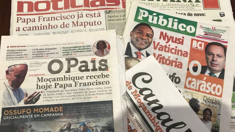 Mozambican papers on Pope's visit