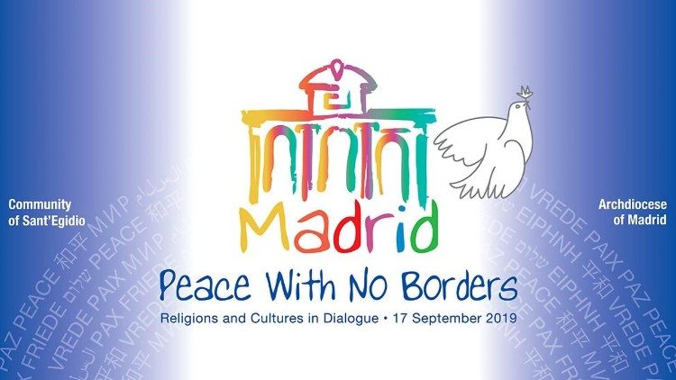 2019.09.12 Logo dell'incontro di Madrid "Pace senza confini"