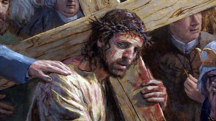 耶稣背负十字架