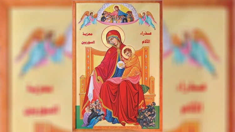 2019.09.15 Icona della Beata Vergine Maria Addolorata, benedetta oggi dal Papa