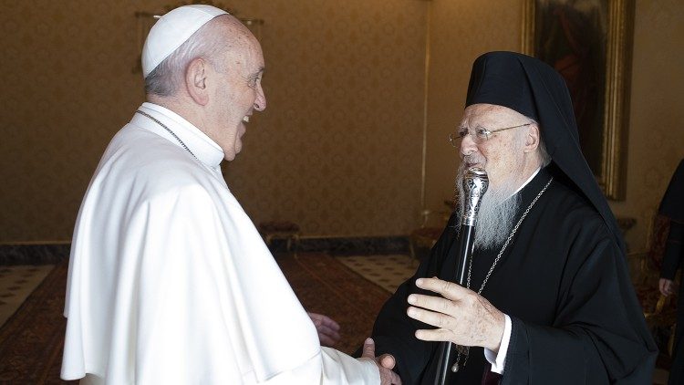 Rencontre entre le Pape François et Bartholomée Ier le 17 septembre 2019