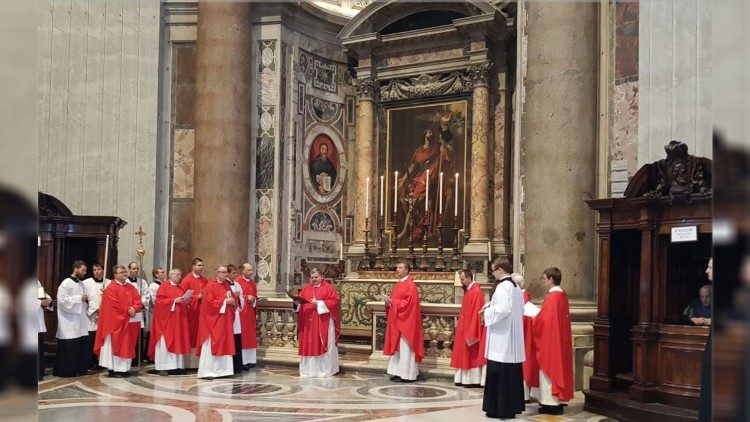 2019.09.30 Messa in onore del patrono della nazione ceca presso l´altare della Cattedra, Basilica san Pietro, 28 settembre 2019