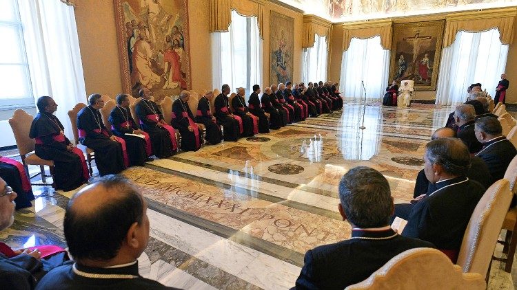 MAP Francis receives Syro-Malabar prelates for their ad limina visit to the Vatican in 2019