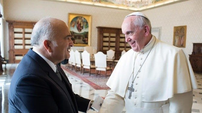2019.10.03 Principe Hassan bin Talal visita Papa Francesco
