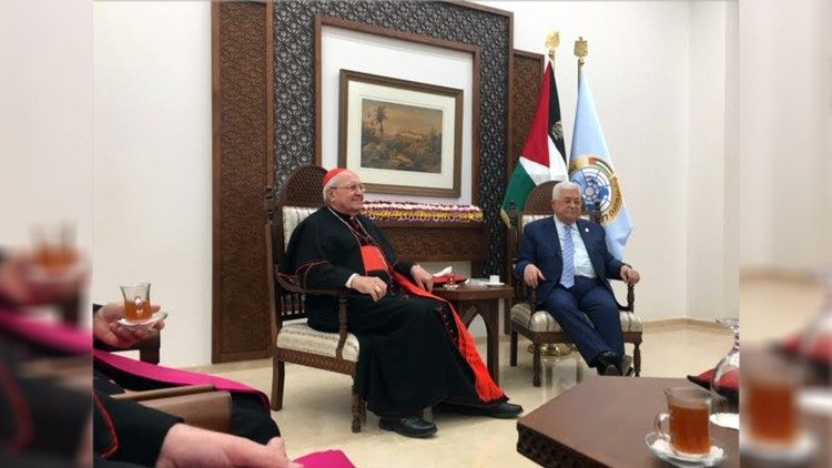 Die Begegnung zwischen Kardinal Sandri und Mahmoud Abbas