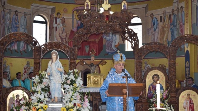 Епископот Стојанов на празникот Марија од Назарет во Радово