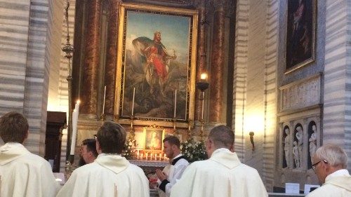 Mässa i Rom på dagen för Sankt Olavs omvändelse 