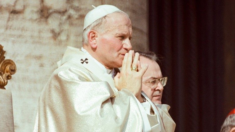 Йоан Павел ІІ на литургията за началото на неговия понтификат