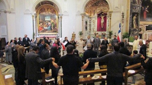 Chilenos en Roma oran por la justicia y la paz en su país