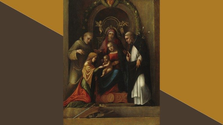 Correggio, Madonna con Bambino e Santi Gerolamo e Ludovico di Tolosa (1453-54), tavola, Paris, Musée Jacquemart-André 