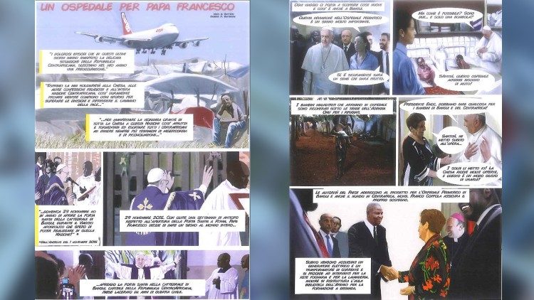 2019.11.16 Un ospedale per Papa Francesco fumetto comics Bangui