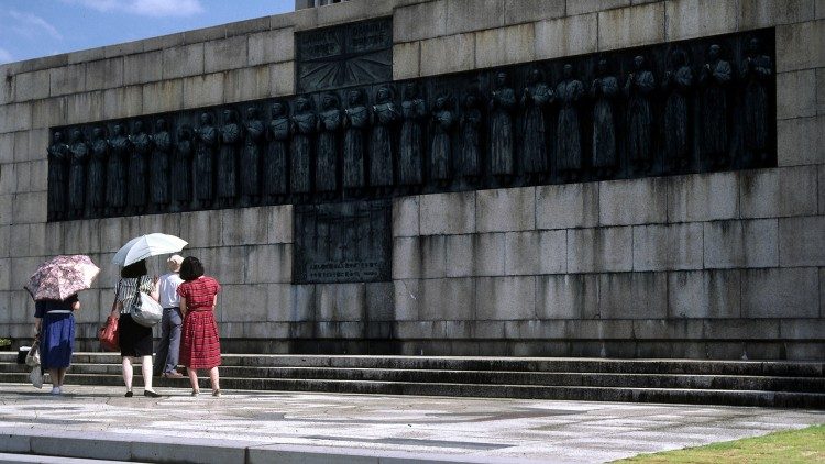 Il Monumento dei Martiri di Nagasaki dove Papa Francesco si recherà il 24 novembre prossimo