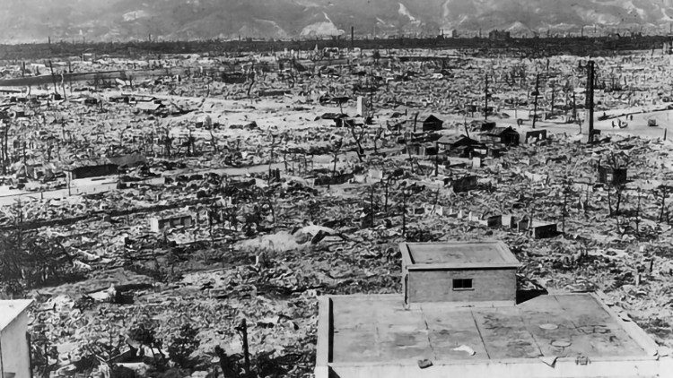 La devastazione di Hiroshima dopo la bomba atomica nel '45