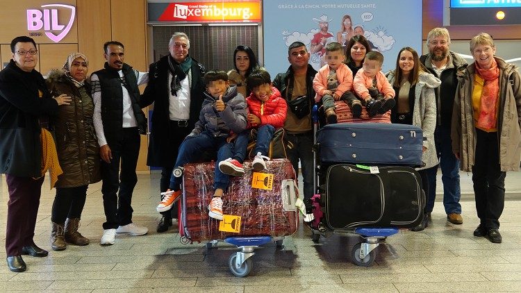 Refugee families arrive in Luxembourg