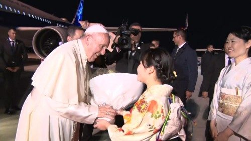Papa Francesco è giunto a Hiroshima