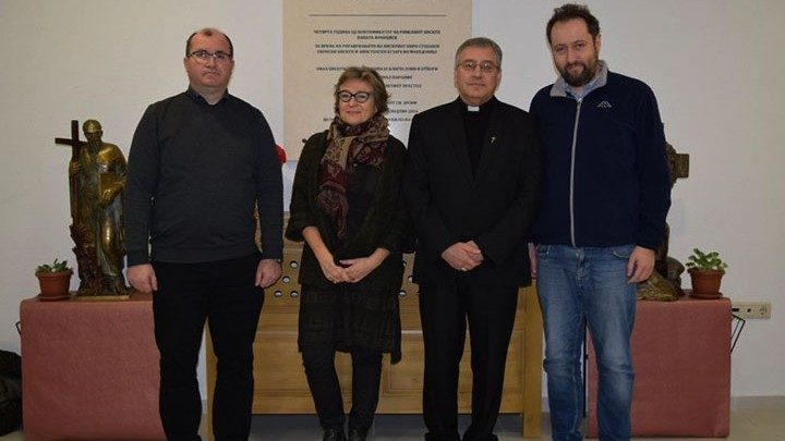 Епископот Стојанов со претставници на Каритас Европа и Италијански КАаритас